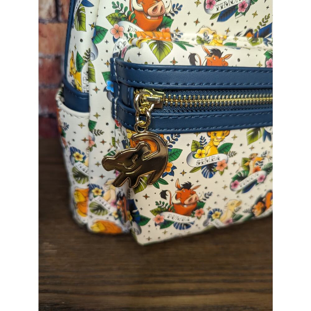 NWT Loungefly Disney Exclusive LF Lion King Tattoo Mini BagPack - Picture 8 of 9
